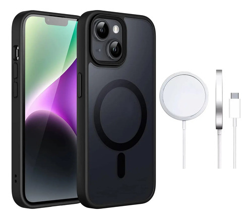 Funda Para iPhone Con Magsafe Uso Rudo+cargador Inalambrico | Meses sin interés