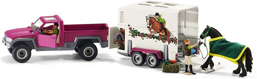 Schleich Camioneta De Caballos Juguete De 14 Piezas