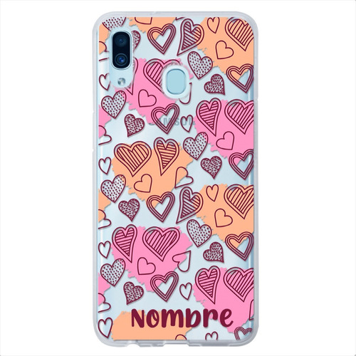 Funda Galaxy Corazones Uso Rudo Personalizada