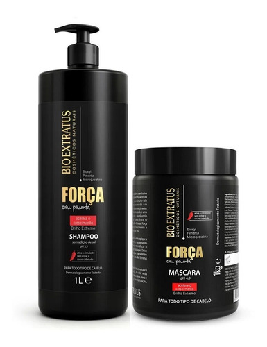 Bio Extratus Força Com Pimenta Shampoo 1lt + Máscara 1kg