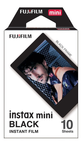 Filme Instantâneo Fujifilm Instax Black Com 10 Poses