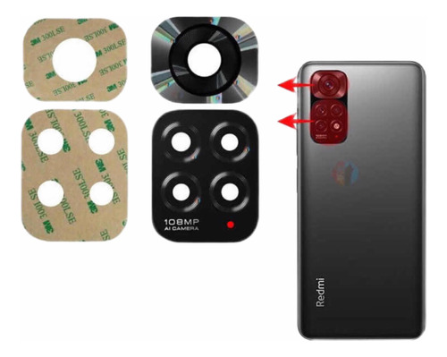 Lente De Vidro Da Câmera Traseira Para Xiaomi Redmi Note 11s