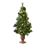 Árbol De Navidad Led Con Frutos Rojos Pine Cones-4