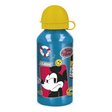 Botella Agua De Aluminio 400ml Disney Mickey Mouse Original
