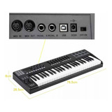 Teclado Controlador Midi Wolrd Panda 49