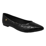 Flats Casuales Negras Zapatos Mujer Modare 7334200