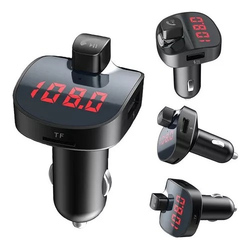 Adaptador Transmisor Bluetooth 5.0 Cargador Usb Para Carro