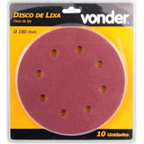 Lixa Disco Jogo 7 G 60 Massa 10pc [ 1258180060 ] Vonder