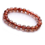 Joyería Pulsera Cobre Natural Rutilada Cristal De Cuarzo