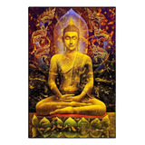 Quadro Buda Hindu Parede Mdf 20*29cm Decoração Altar Budista