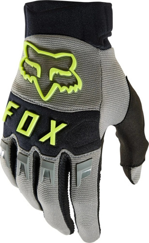 Guantes Dirtpaw Ce Glove Fox Motocross Moto Enduro Rider Pro Color Gris / Verde Talle M