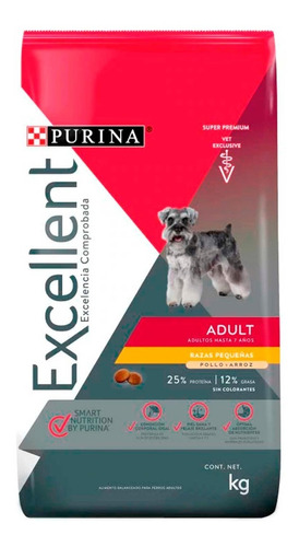 Excellent Purina Small Adulto Pollo Arroz 3 Kg Envio Caba 