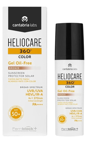 Heliocare 360 Gel Oil-free Color Bronze  Spf 50 50 Ml