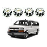 4 Tapones Chevrolet Express, Silverado, Cromados 8 Birlos