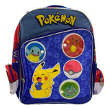 Mochila Pokemon Pikachu Estampado Azul 158627 Primaria Ruz