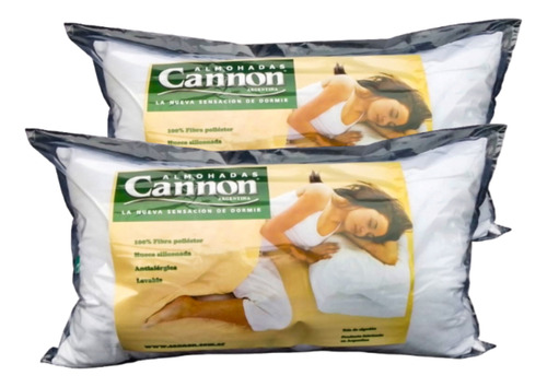 Almohadas Cannon Vellón Originales, Pack De 2! 