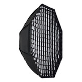 Softbox Octagonal Bowens 95cm C/ Grid E Difusora Para Fotos