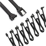 Cable Sata 3 /6gbps/ Negro /40cm/ Conector En L