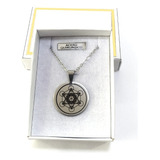 Medalla Metatron En Acero + Cadena De Acero + Estuche Regalo