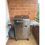 Asador A Gas Char-broil De 3 Quemadores + 1 Lat Usado