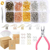 1228 Piezas Bisuteria Kit Para Hacer Aretes Gancho Joyerías