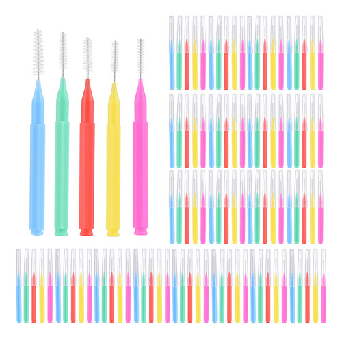 Cepillos, 100 Piezas De Ortodoncia Interdental, Hilo Dental