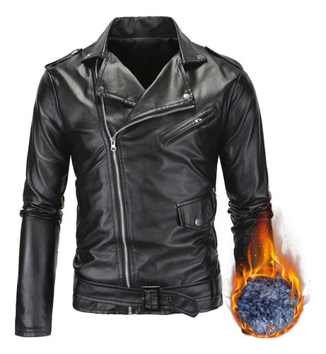 Chaquetas Para Hombre Moto Biker Outwear, Talla Nueva, Piel