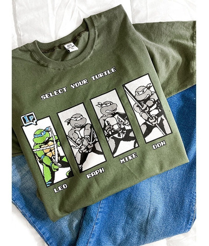 Remera Tortugas Ninjas Arcade V1 Kevdylan Estampa Dgt