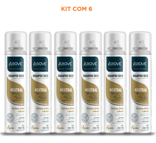 Kit 6 Shampoo A Seco Neutral Above Reduz Oleosidade Promoção