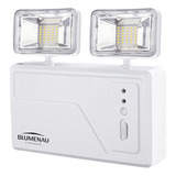 Blumenau Iluminação 40013204 Luminaria Bloco Emergencia Led 3000 Lumens 2 Faróis Cor Ranco 110v/220v