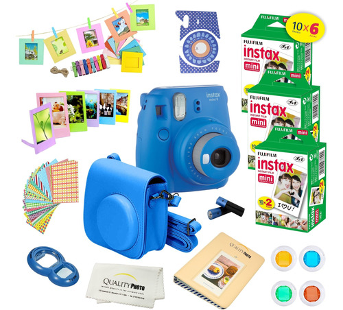 Fujifilm Instax Mini 9 Cámara Instantánea Azul Cobalto Insta