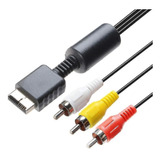 Cable A/v Audio Y Video Ps2 Ps3 Conexion 3 Rca 1,8 Metros