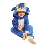 Pijama Completa Mameluco De Sonic Para Niño O Niña Infantil