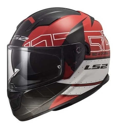 Casco Integral Ls2 320 Stream Evo Kub Rojo Negro Agrobikes