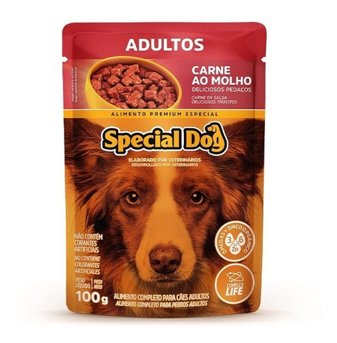 Caja Sachet Special Dog Adultos Carne 12 Und