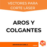 Vectores Aros Y Colgantes Corte/ Laser ! Corel