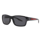 Lentes De Sol Prada Polarizados Sps01w Dg0-02g Negro Hombre Color De La Lente Gris Oscuro Diseño Classic