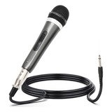 Microfono Alambrico Unidireccional Karaoke 6.5mm Interfaz