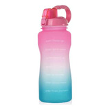 Botella Deportiva Motivacional Plastica Tritan 2lts Full