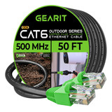 Gearit Cat6 Cable Ethernet Para Exteriores (50 Pies) Cca Con