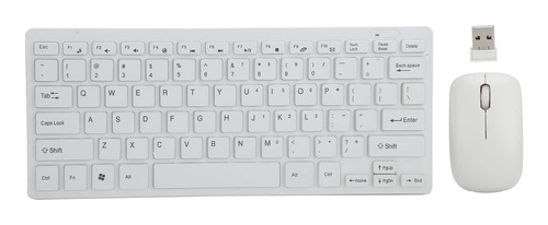 Kit Mini Teclado Mas  Mouse Óptico Inalámbrico Pc Mac K03