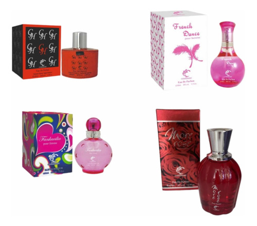 Pack De 4 Perfumes Alternativos Generico 100ml De Mujer