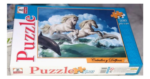 Rompecabezas Puzzle - Implas - Caballos Y Delfines  500 Pzs