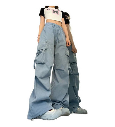 Pantalones Cargo Y2k Para Mujer, Ropa Urbana De Cintura Alta
