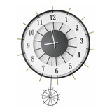 Reloj Decorativo Muralla Timón Aluminio