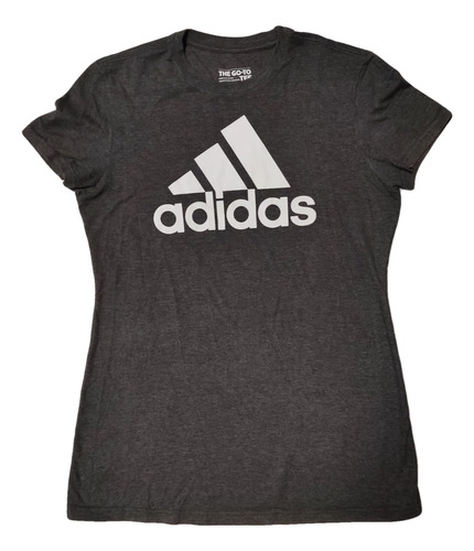 Remera adidas Mujer Tm Gris Importada Impecable