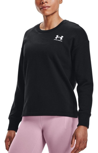 Sudadera Fitness Under Armour Rival Fleece Oversized Crew Ne