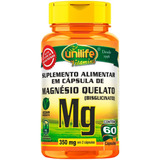 Magnésio Quelato 350mg Unilife - 60 Cápsulas Saúde
