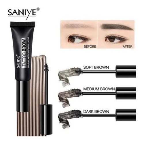 Gel Para Cejas Saniye Tattoo  Original 4piezas Mayoreo