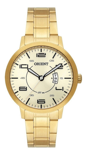 Relógio Dourado Feminino Orient Fgss1198 Eternal Prova Dágua